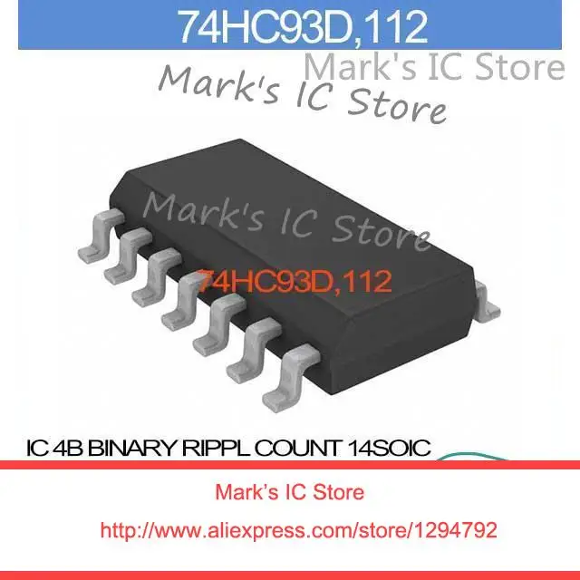 

74HC93D,112 IC 4B BINARY RIPPL COUNT 14SOIC 74HC93D 74HC93 HC93