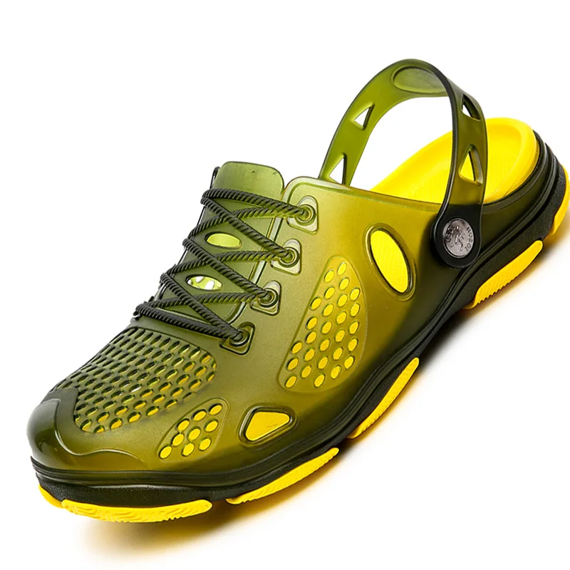 mens jelly beach shoes