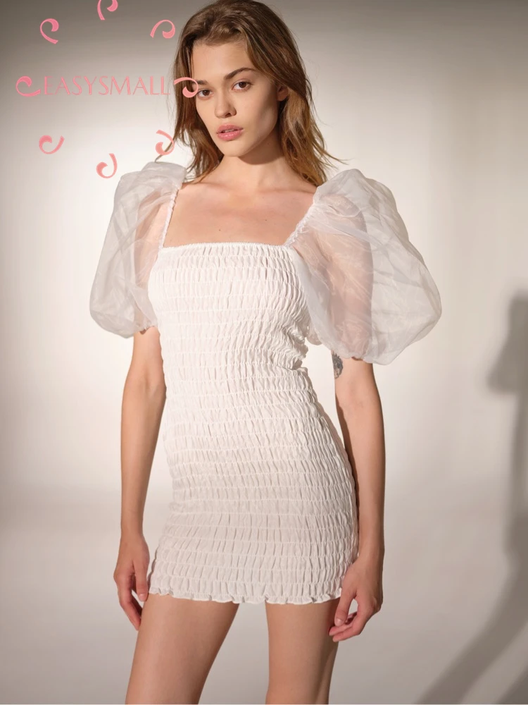 

EASYSMALL For Love Lemons Women dress Summer Beach Sexy Backless high-end fruit High Waist sleeveless Dresses