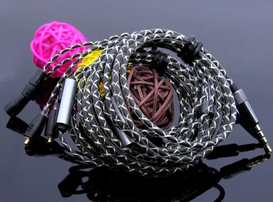 DIY earphone wire single crystal copper customize fever headphone wire MMCX pins SE215 SE535 IE80