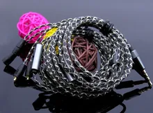 DIY earphone wire single crystal copper customize fever headphone wire MMCX pins SE215 SE535 IE80