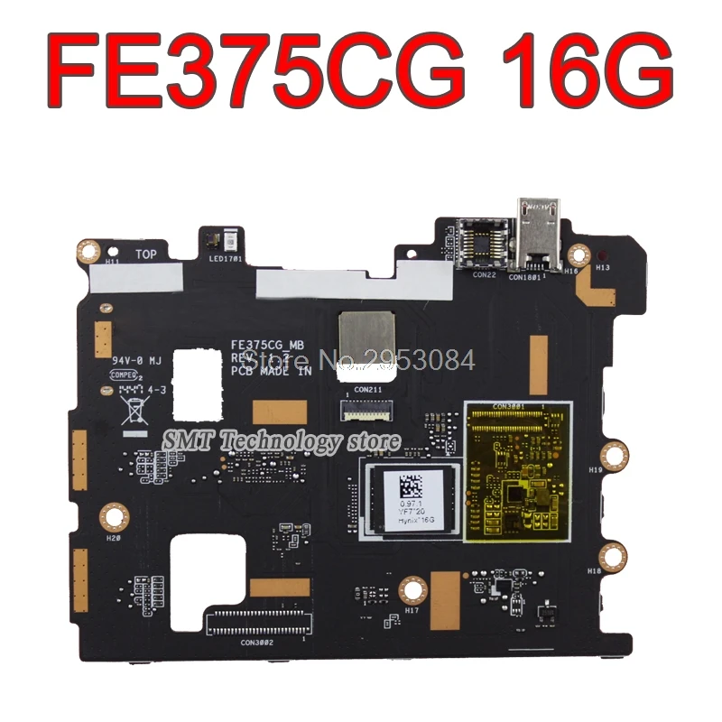 FE375CG материнская плата для планшета Asus FE375CG REV1.2 материнская плата с 16G памятью 90NK0190-R00030 тест