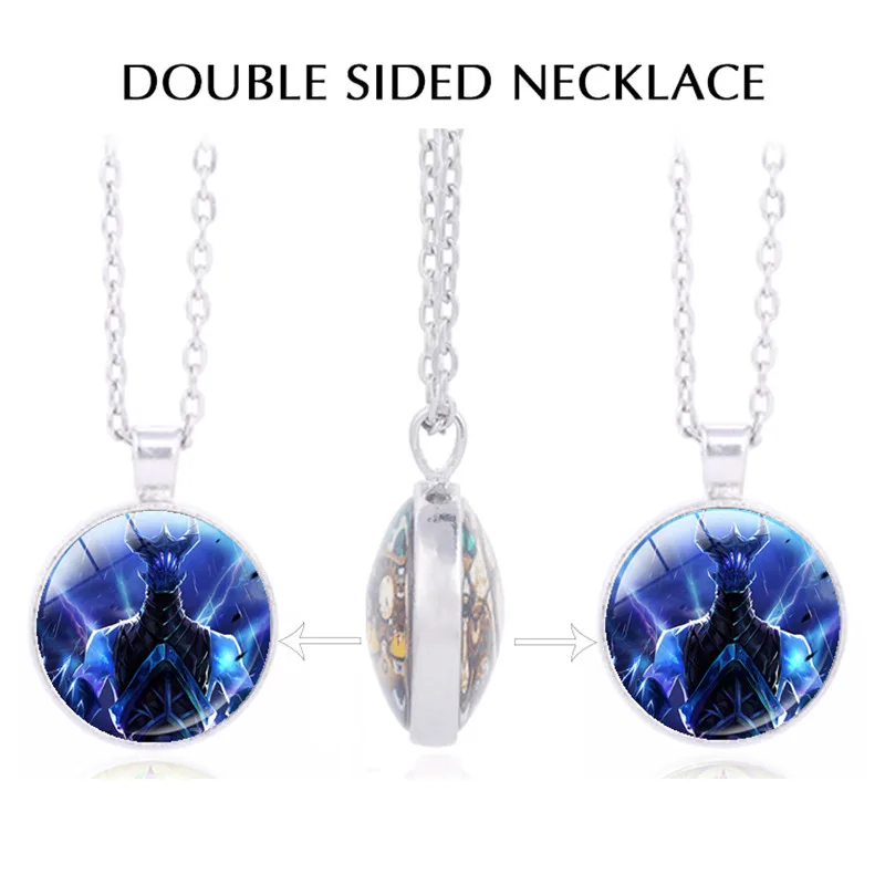  Dota Video Game Necklace Gaming Double Sided Pendant jewelry Mens Groom Groomsmen Wedding Gift Chri