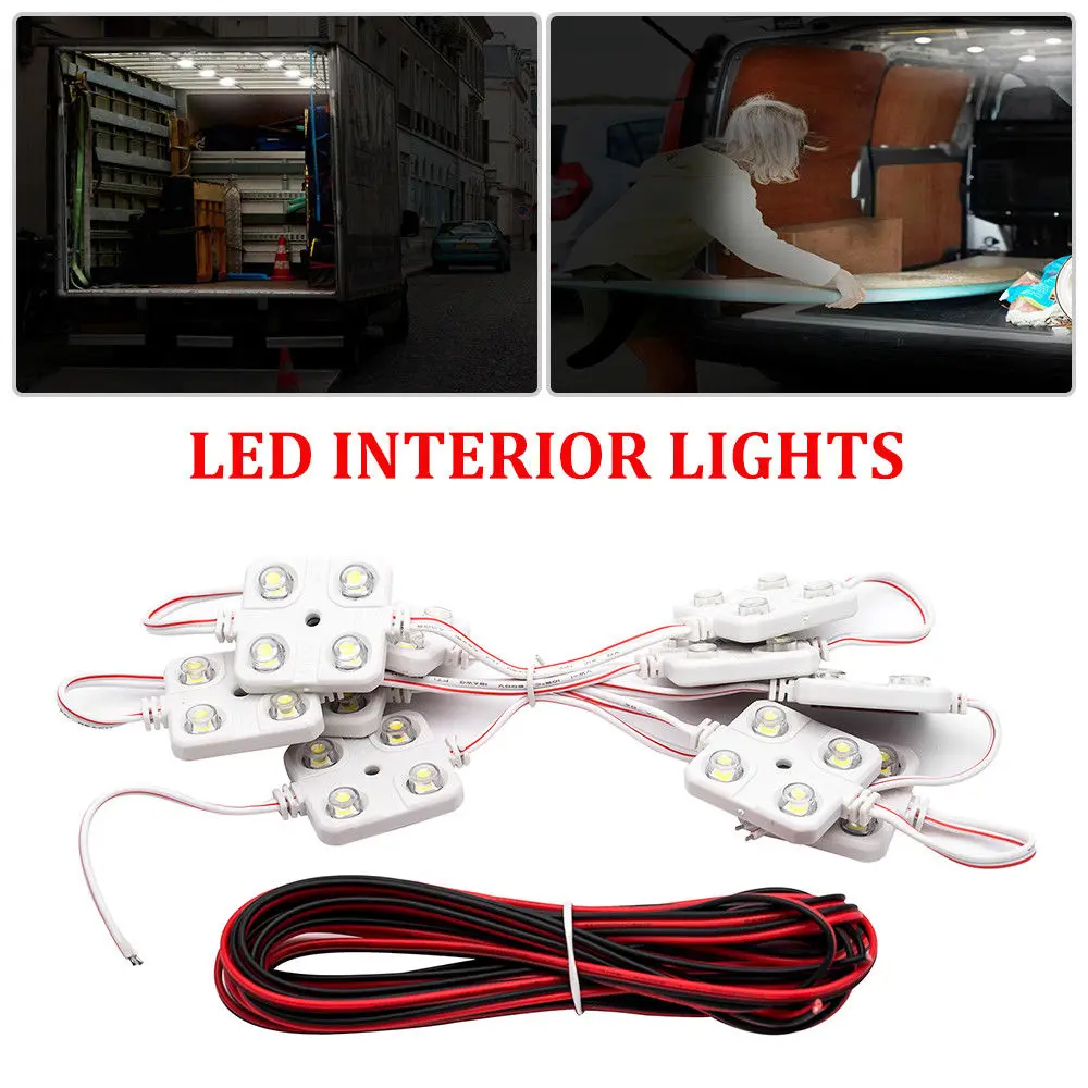 

Super Bright White 14W 40 LED Interior Light Kit for Car Car Vans Boats Caravans 12V