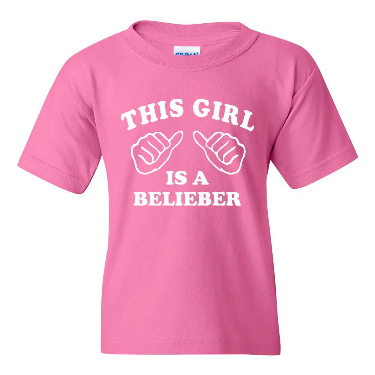 This Girl Is A Belieber Novelty Youth Kids T-Shirt Tee (3)