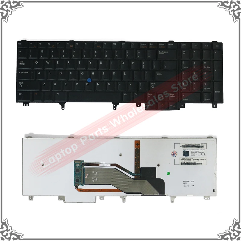 Клавиатура для ноутбука США DELL Latitude E6520 E6530 E6540 E5520 E5520M E5530 замена клавиатуры с