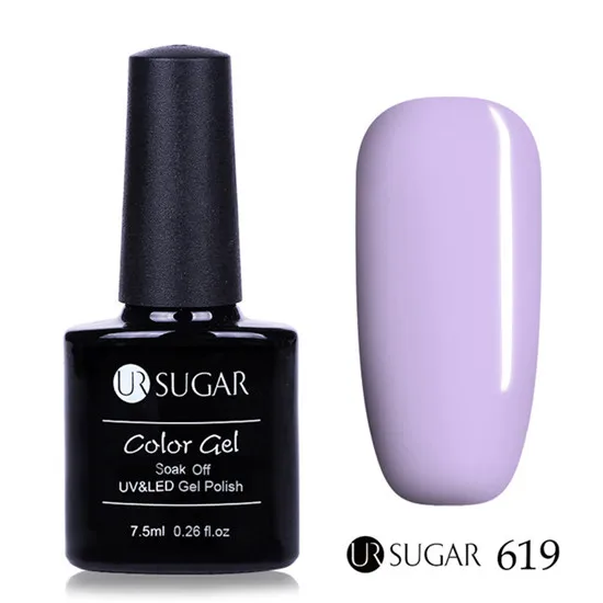 Ur Sugar 7,5 мл 112 цветная серия Гель-лак для ногтей долговечный Полупостоянный УФ светодиодный чистый лак для ногтей - Цвет: 619
