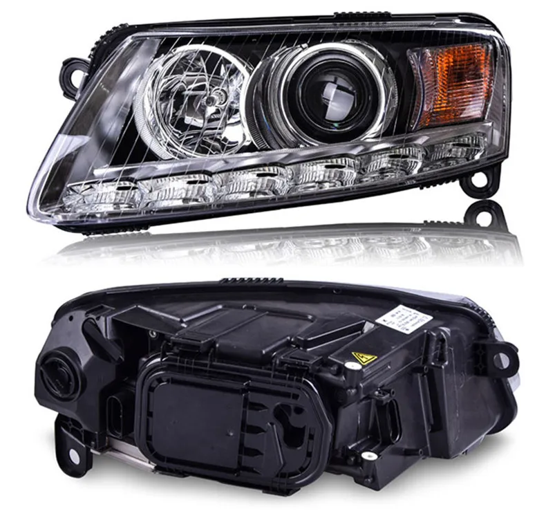 Ownsun 2 шт. Ownsun светодиодный Алмазный Tear Eye DRLs HID Bi-Xenon проектор Len Оригинальная Замена фар для Audi A6L 2005-2011