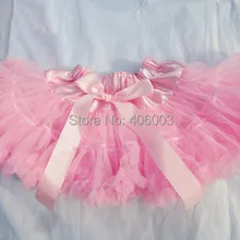Для маленьких девочек вечерние из шифона Детское пальто-розовая пышная Юбка для девочек