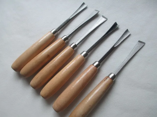 

Fixmee Wood Carvers Basic Tool Set With Straight Handles- 6 Piece New