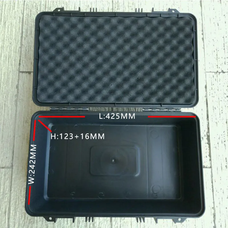 Защитный инструментальное Оборудование безопасности чемодан ударопрочный инструмент пластиковый ящик для инструментов ударопрочный с губкой