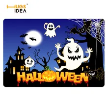 HUGSIDEA ночь Хэллоуина Дизайн ковры Творческий пол дверные коврики украшения дома Ванная комната Кухня Нескользящие Rugs тыквы коврик