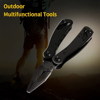 

Augusttools Multitool Folding Plier Screwdriver saw Bottle opener Household Outdoor One Hand Multi Tools For Camping Survival