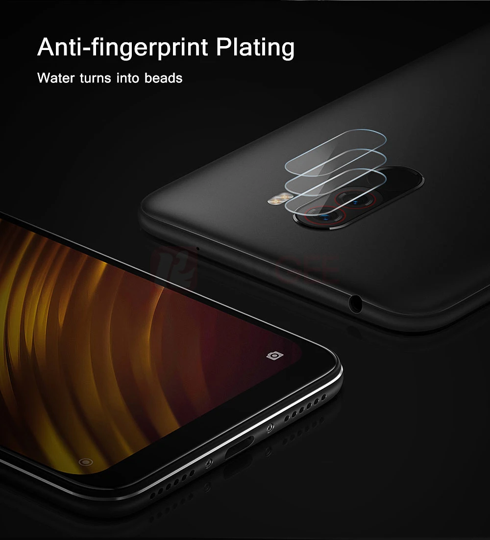 2 шт., стекло для Pocophone F1, закаленное стекло, объектив для камеры, стекло, анти-взрыв, защитная пленка для экрана, стекло для Xiaomi Pocophone F1