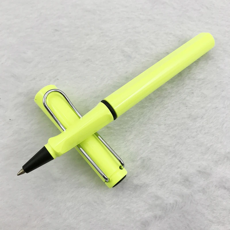 Nice Fluorescent Green Rollerball Pen 1pc/lot 0.7mm Black Ink Refill