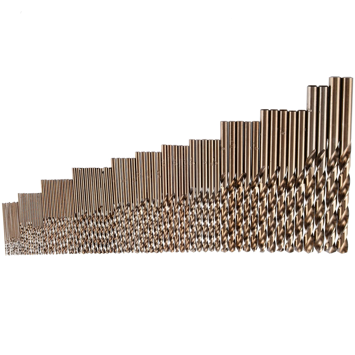 74Pcs Cobalt Drill Bit Whole Ground Metal Reamer High Speed Steel 1-8mm Twist Drill Bits High Strength Drilling Tool