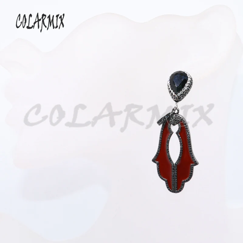 

3 pairs flowers earrings hand earrings crystal stone wholesale jewelry jewels earrings gift for women 5094