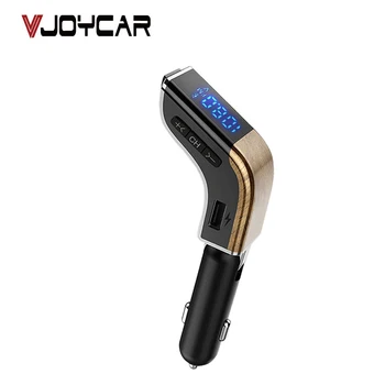 ホットカーキット Fm トランスミッターワイヤレス車ラジオアダプタ MP3 プレーヤー Bluetooth FM 変調器車の高速充電器、ハンズフリー通話
