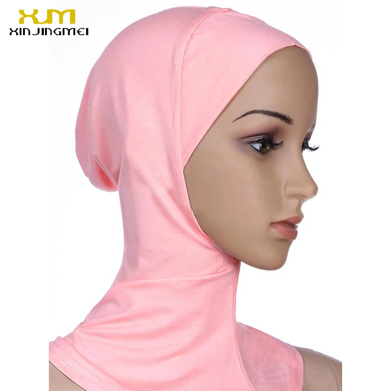 

Muslim Swimwear Neck Cover Islamic Ladies Underscarf Hijab Cap Arab Islam Beach Wear Hat Cap Bone Bonnet Ninja Hijab