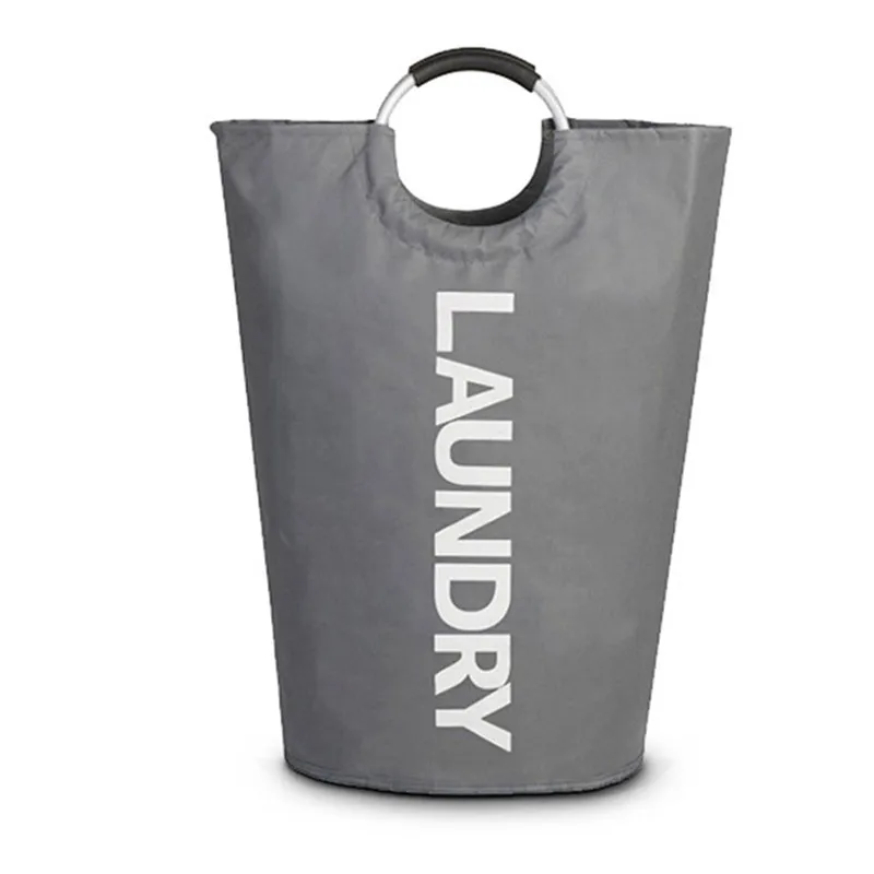 Складная корзина для белья, сумка с ручкой из сплава, водонепроницаемая сумка-Органайзер из ткани Оксфорд, большая емкость, сумка для белья