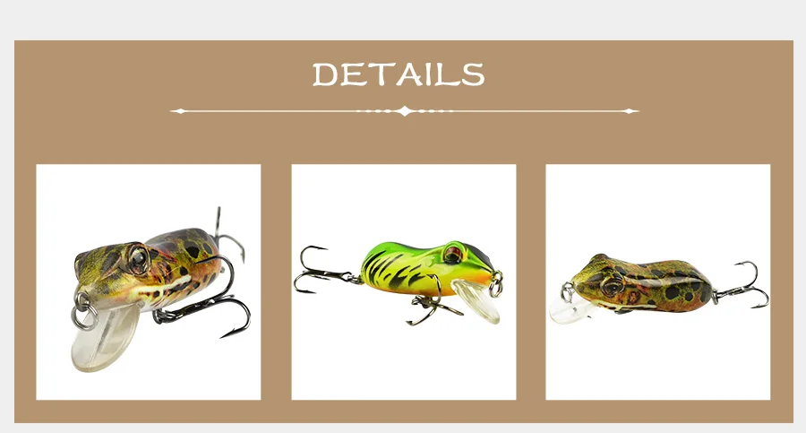 Frog Fishing Crankbait Lure Wobblers 04