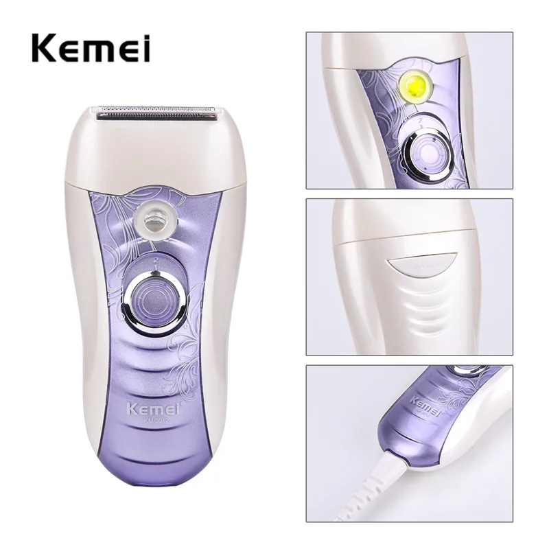 Electric Lady Shaver Depilador Recarregável Depilação Depilador
