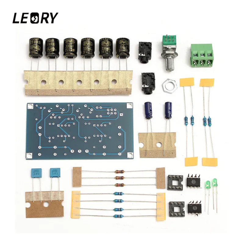 LEORY Standard PCB DIY 47 Headphone Amplifier Kit 12 18v Audio Stereo