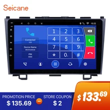 Seicane Android 6.0/7.1 9 ” 2 Din Car Radio GPS Navigation System For 2006 2007 2008 2009 2010 2011 Honda CRV support Bluetooth