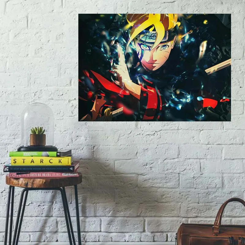 Винтаж Ретро аниме мультфильм постер Naruto бумага с покрытием комиксы Boruto Mitsuki
