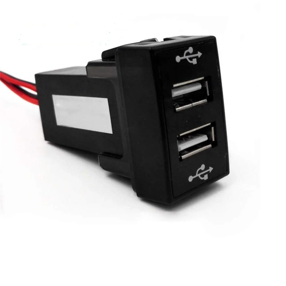 

Dual USB Port Charging Dashboard Mount Car Panel USB Charger for Ford for Phone Tablet