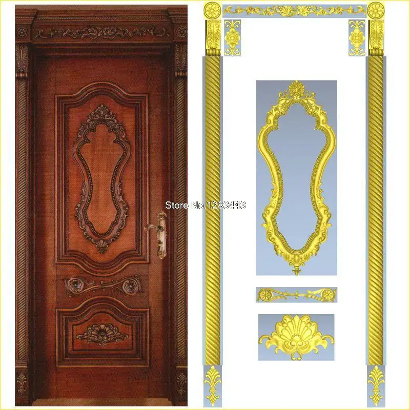 

9pcs/lot Door_3 3D Model STL relief for cnc STL format Furniture 3D STL format furniture decoration