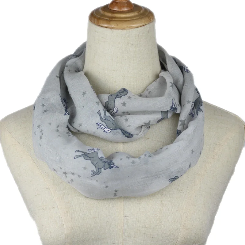 

2019 autumn winter women warm infinity scarf Fashion cute ring Scarves Snood Foulard Shawl for women