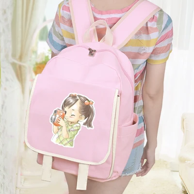 

2017 new student female Korean version of the canvas shoulder bag college wind cute backpack