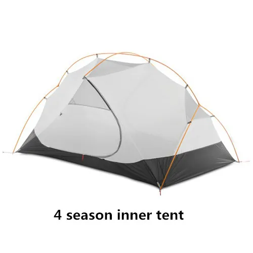 3F UL GEAR 2 Человек Палатка Сверхлегкий Камп палатки tenda tente barraca de acampamento - Цвет: 4 season inner tent