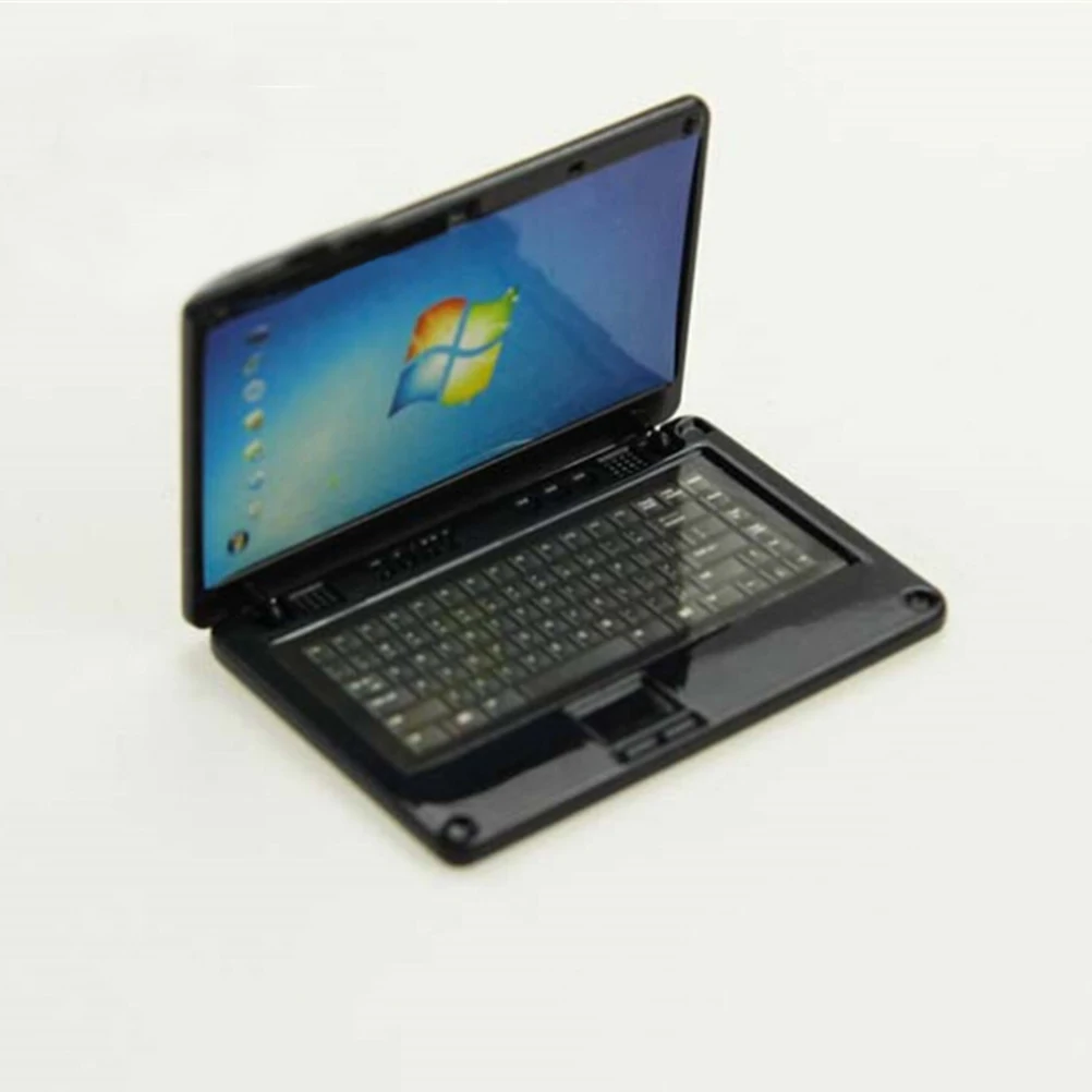 Dollhouse 1//12 Scale Miniature Scene Model Accessories Mini Laptop Cute Alloy