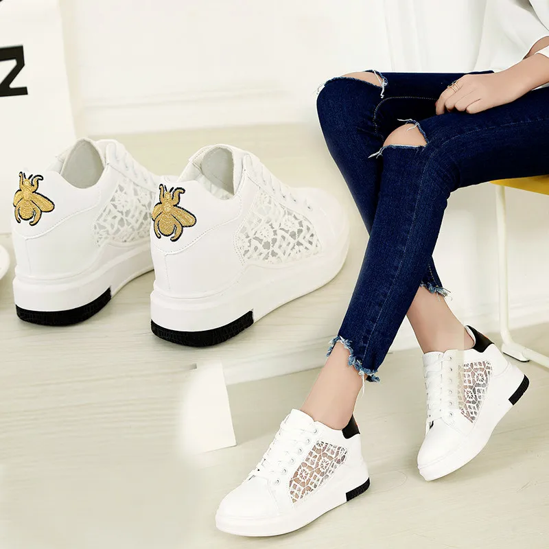 

Vogue Women Shoes Zapato Vulcanize Shoes Women Casual Shoes Breathable Air Mesh Shoes For Network Casual Sneakers CJF2276