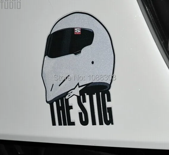 COOL SIMPSON Helmet THE STIG Car Sticker Fashion Car Vinyl Decals