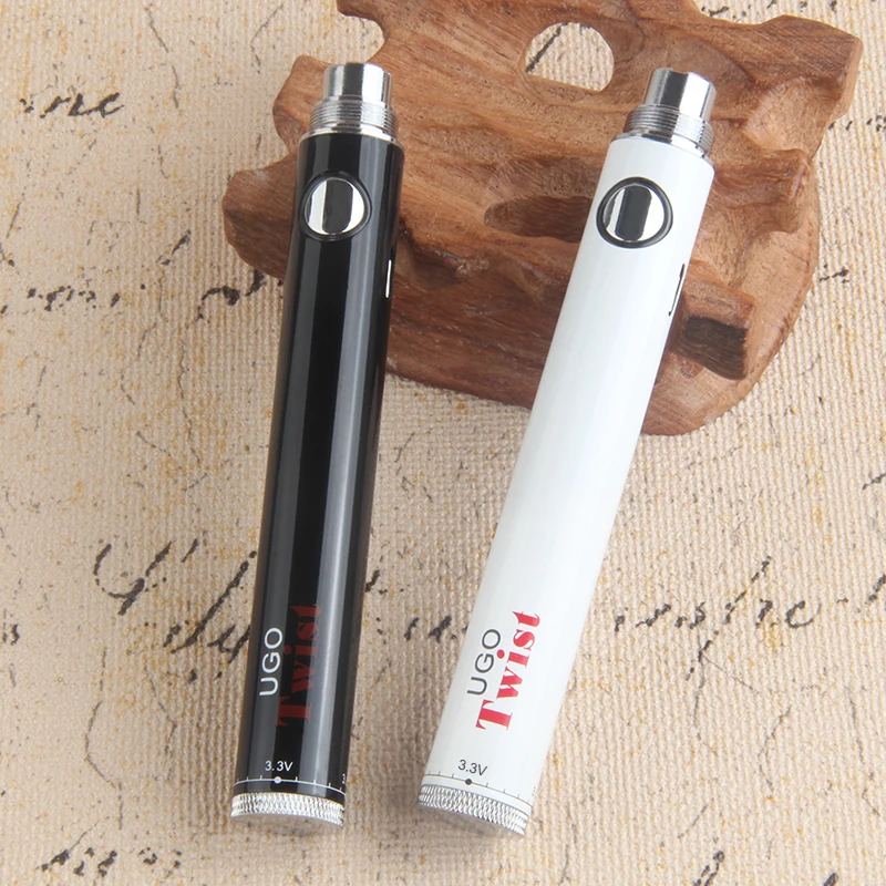 

UGO Twist Battery 650mah 900mah VV Vape Pen For ego 510 Thread Electronic Cigarette Atomizer USB Passthrough Charger Battery