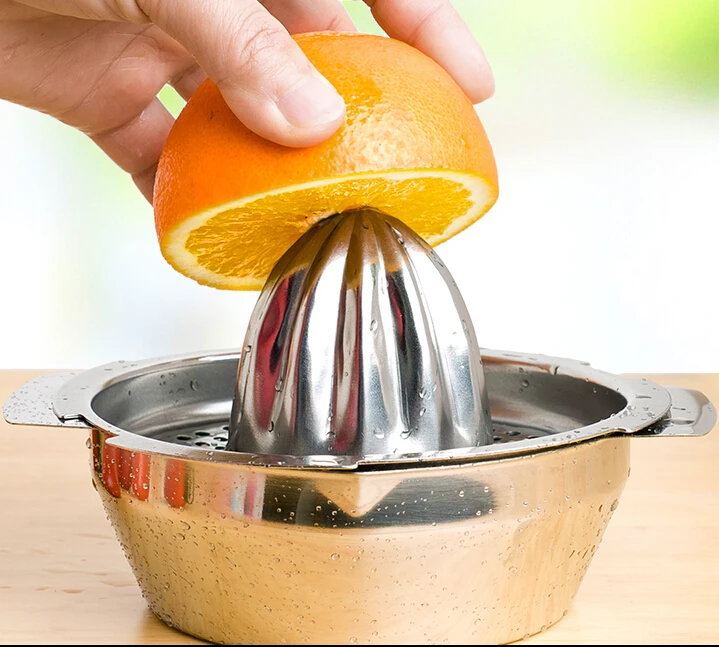 Толстая 304 нержавеющая сталь ручная соковыжималка оранжевый лимон пресс соковыжималка для ребенка