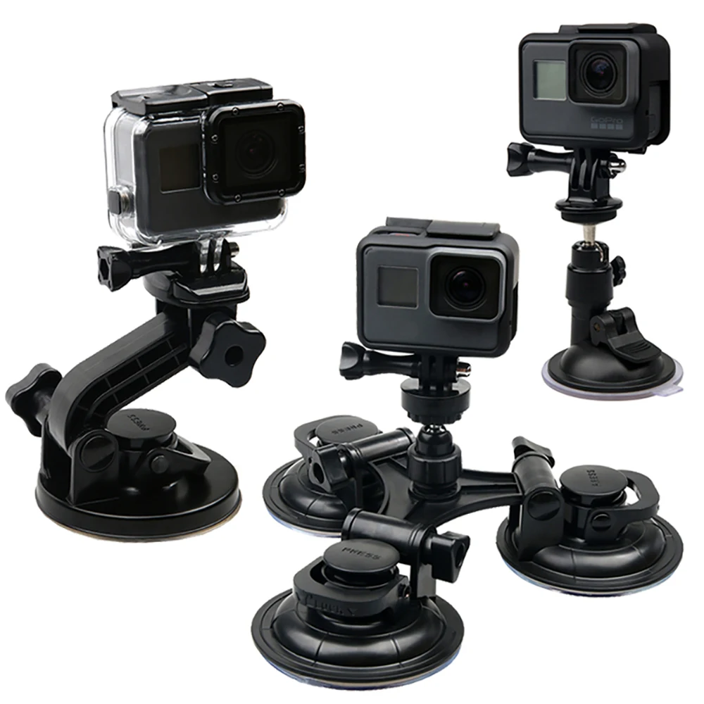 RuigPro автомобильный адаптер на присоске оконный стеклянный Штатив для GoPro Hero 8 7 6 5 4 для sjcam Xiaomi yi аксессуары для экшн-камеры GP61