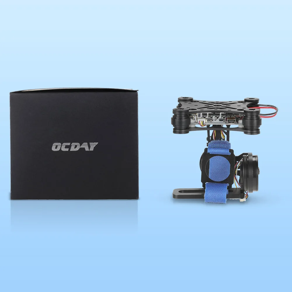 OCDAY 2 Axis Brushless Gimbal PTZ Control Panel For Gopro3 4 DJI Phantom 1 2 3 SJ4000 SJ5000 FPV Aerial Photography