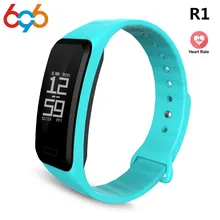 EnohpLX сердечного ритма R1 Smart Напульсники Touch браслет Bluetooth шагомер спортивные Фитнес трекер для iPhone Andriod телефон