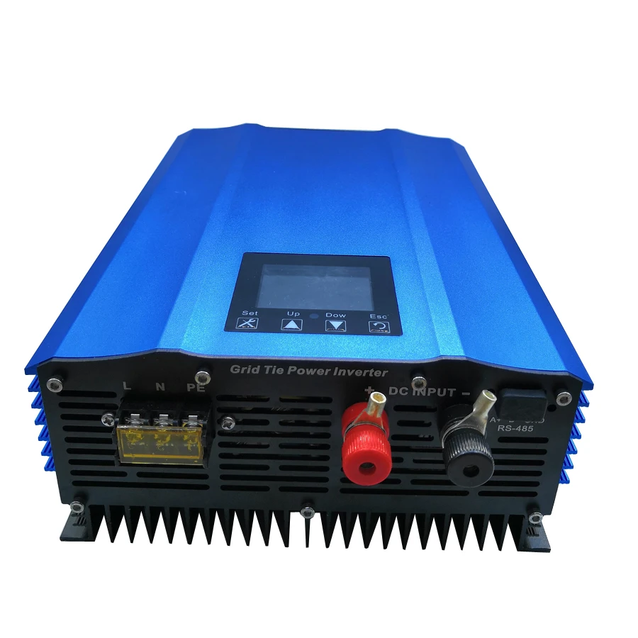 

1200W grid tie inverter for solar panels adjustable battery discharge power,colorful LCD display mppt pure sine wave inverter