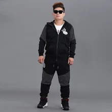 Мужской модный кардиган с капюшоном, мужские комплекты, супер большой хлопковый костюм с длинным рукавом, одежда и брюки, размер 3XL-6XL 7XL