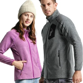 

Outdoor sweater men's and women's fleece winter and autumn breathable cardigan jacket warm clothing hiking fleece