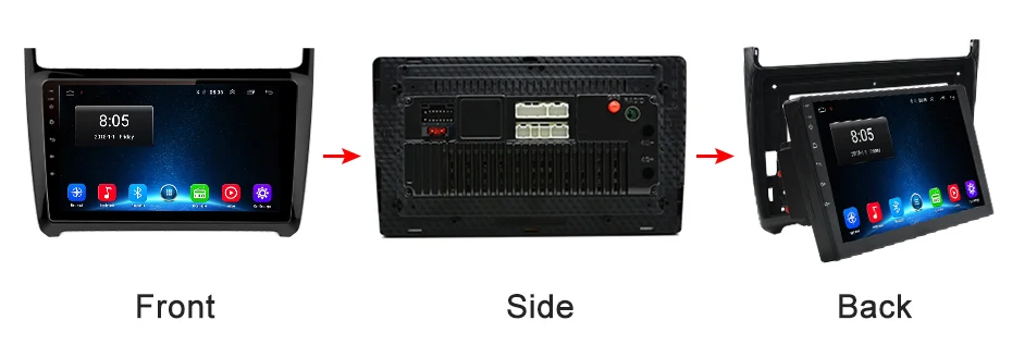 Best AWESAFE 2 din Android 8.1 Car Radio Multimedia video player gps navigation For POLO 2009 2010 2011 2012 2013 2014 2015 2016-2018 19