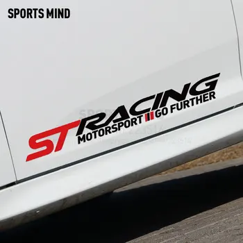 

10 Pairs SPORTS MIND ST RACING Car Stickers Door sticker For ford focus 2 mk2 fiesta mondeo ranger fusion kuga car accessories