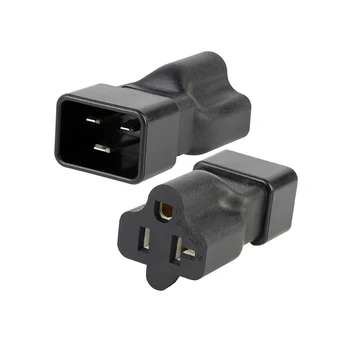 

Two In One IEC320 C20 TO 5-15R AC Power Adapter IEC320 C20 TO 6-20R Connector Converter Male To Female Socket Conversion Plug