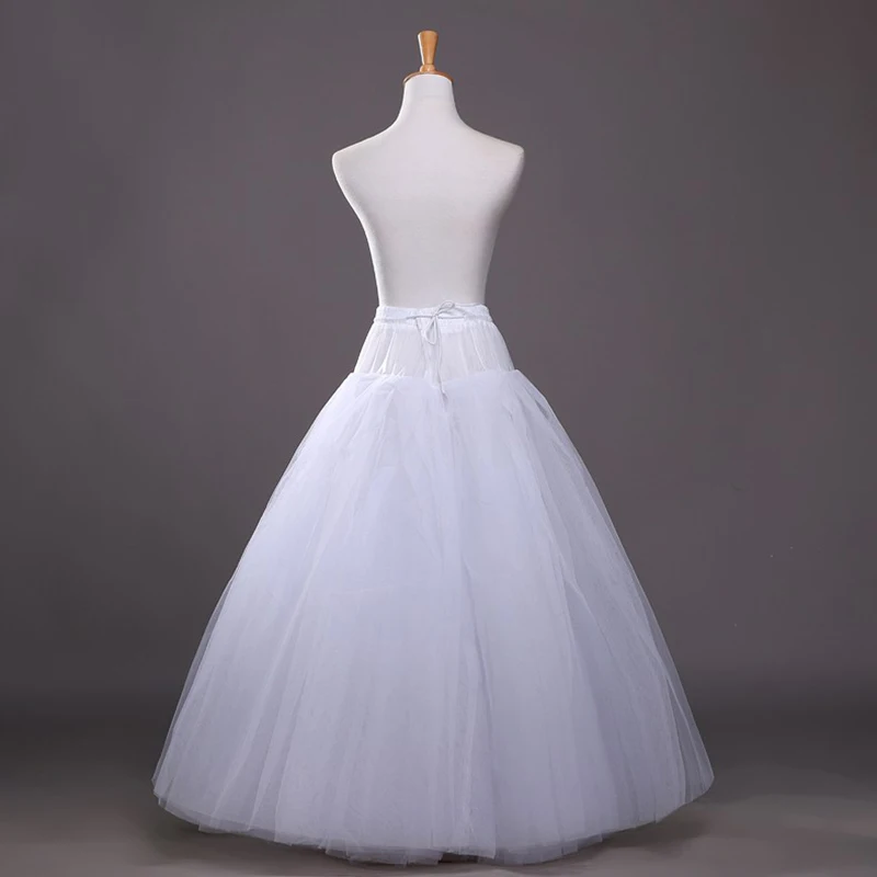 Элегантная линия женская свадебная Нижняя юбка для невесты 4 слоя чистая кринолин подтяжки свадебные аксессуары