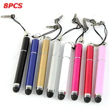 Универсальный резиновый наконечник 3 в 1 стилус+ шариковая ручка+ пылезащитный емкостный стилус для сенсорного экрана для iPhone/для ipad